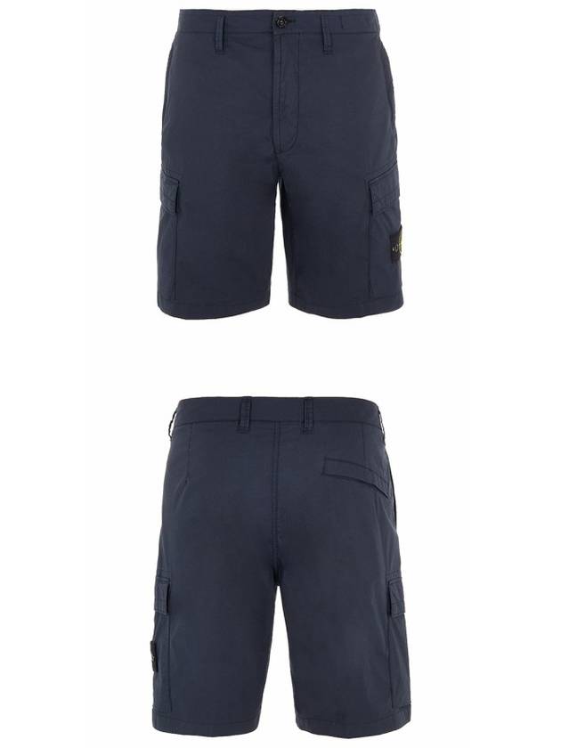 Cargo Bermuda Shorts Navy - STONE ISLAND - BALAAN 5