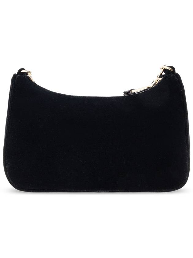 Emporio Armani Velour Shoulder Bag, Women's, Black - EMPORIO ARMANI - BALAAN 3