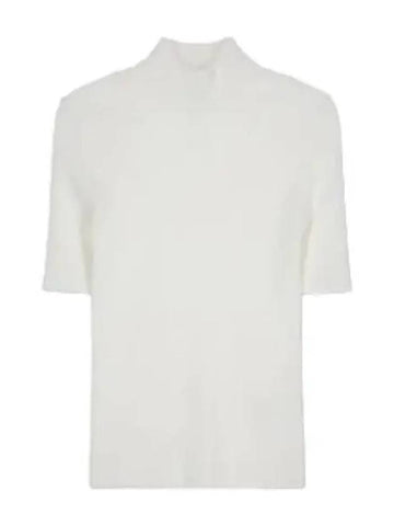 Courr ges logo knit short sleeve t shirt white - COURREGES - BALAAN 1