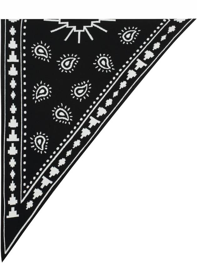 Bandana Knit Scarf Black - MARCELO BURLON - BALAAN 3