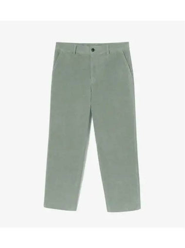 Men s Semi Wide Corduroy Pants Khaki - LACOSTE - BALAAN 1