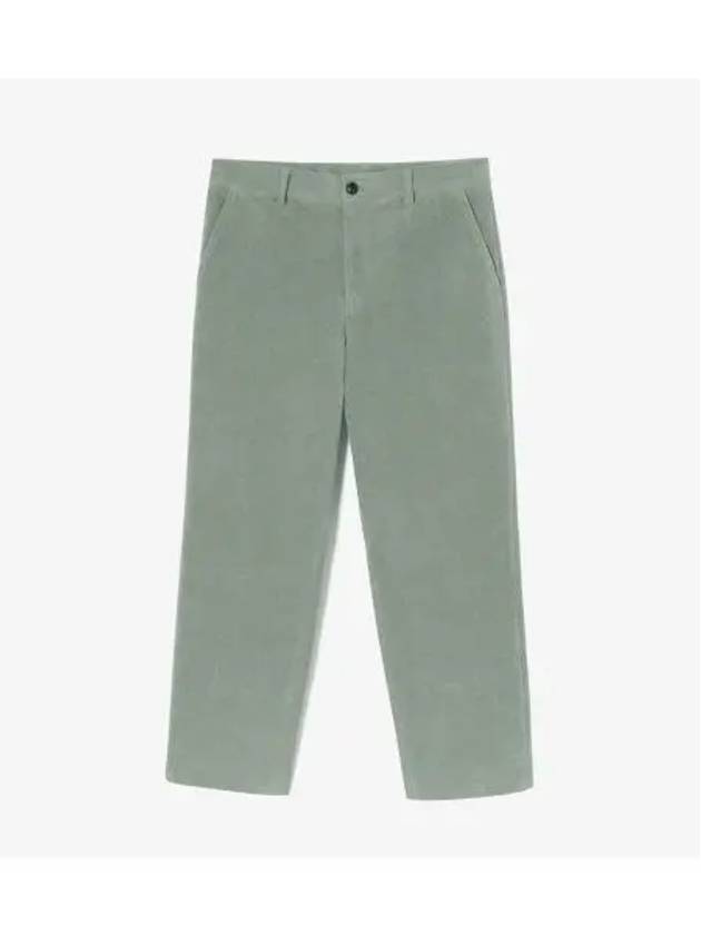 Men s Semi Wide Corduroy Pants Khaki - LACOSTE - BALAAN 1