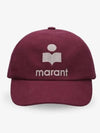 Tyron Logo Cotton Ball Cap Red - ISABEL MARANT - BALAAN 2