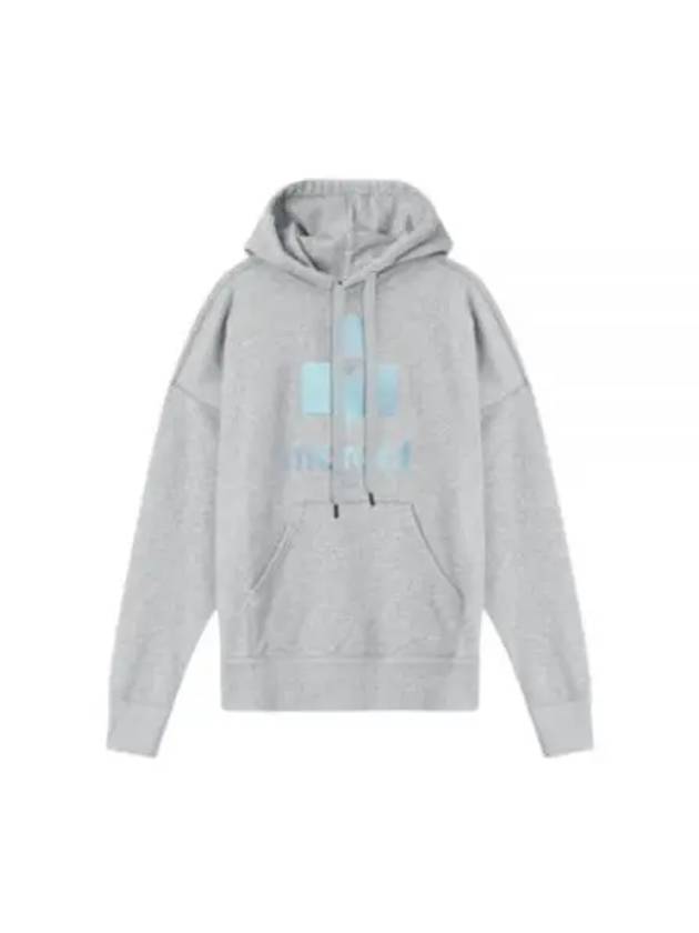 Mansel Big Logo Print Hoodie Grey - ISABEL MARANT - BALAAN 2