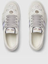 Screener Leather Low Top Sneakers Light Grey - GUCCI - BALAAN 4