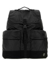 Muslin gummata canvas backpack black - STONE ISLAND - BALAAN 1