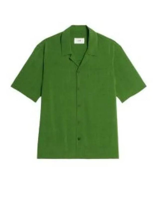 Camp Collar Short Sleeve Shirt Green - AMI - BALAAN 2