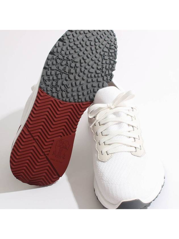 Knit Running Sneakers White - BRUNELLO CUCINELLI - BALAAN 5