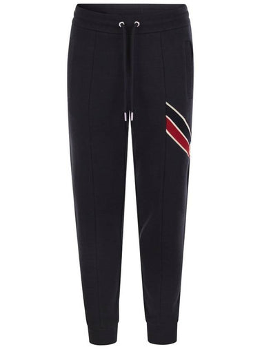 Tricolor Trim Track Pants Night Blue - MONCLER - BALAAN 1