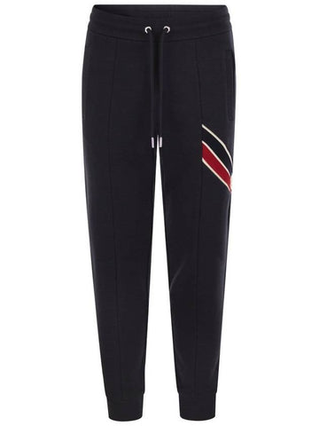 Tricolor Trim Track Pants Night Blue - MONCLER - BALAAN 1