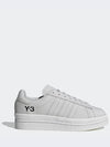 Hicho Leather Low Top Sneakers Grey - Y-3 - BALAAN 2