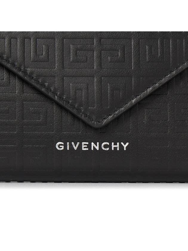 Textured 4G Logo Envelope Bicycle Wallet Black - GIVENCHY - BALAAN 8