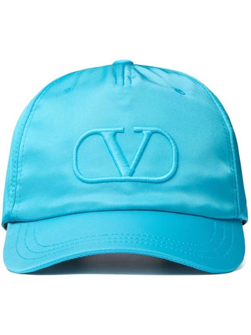 Valentino Garavani Hats Clear Blue - VALENTINO - BALAAN 1