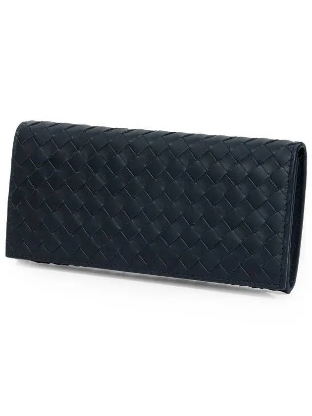 Intrecciato Continental Long Wallet Navy - BOTTEGA VENETA - BALAAN 5