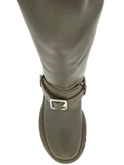 equestrian-style leather riding boots - BURBERRY - BALAAN 2