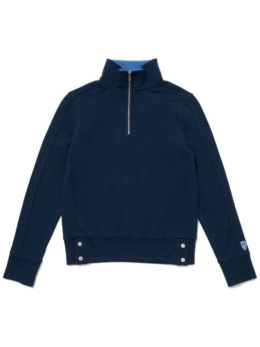 Wool half zip-up t-shirtBL - BLUDOT - BALAAN 2