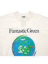 Fantastic Green Sustainable Cotton Short Sleeve T-Shirt Ivory - MSGM - BALAAN 4