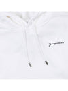 Le Brode Logo Cotton Hoodie White - JACQUEMUS - BALAAN 7