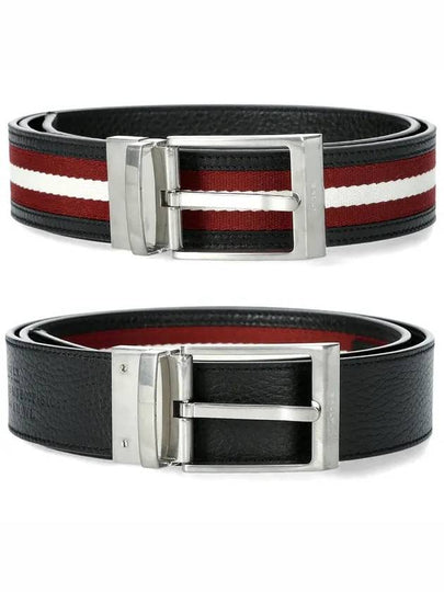 Shiffie 35 Reversible Leather Belt Black Red - BALLY - BALAAN 2