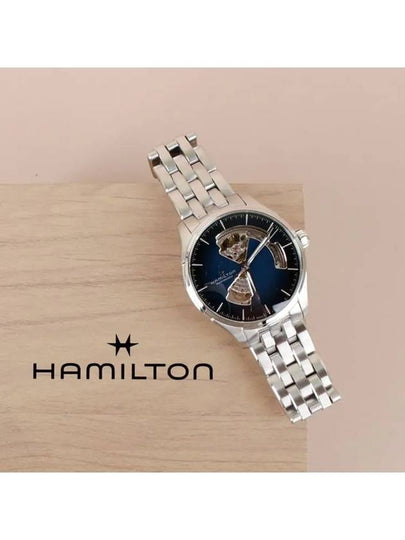 Jazzmaster Automatic 40MM Silver Watch Deep Blue - HAMILTON - BALAAN 2