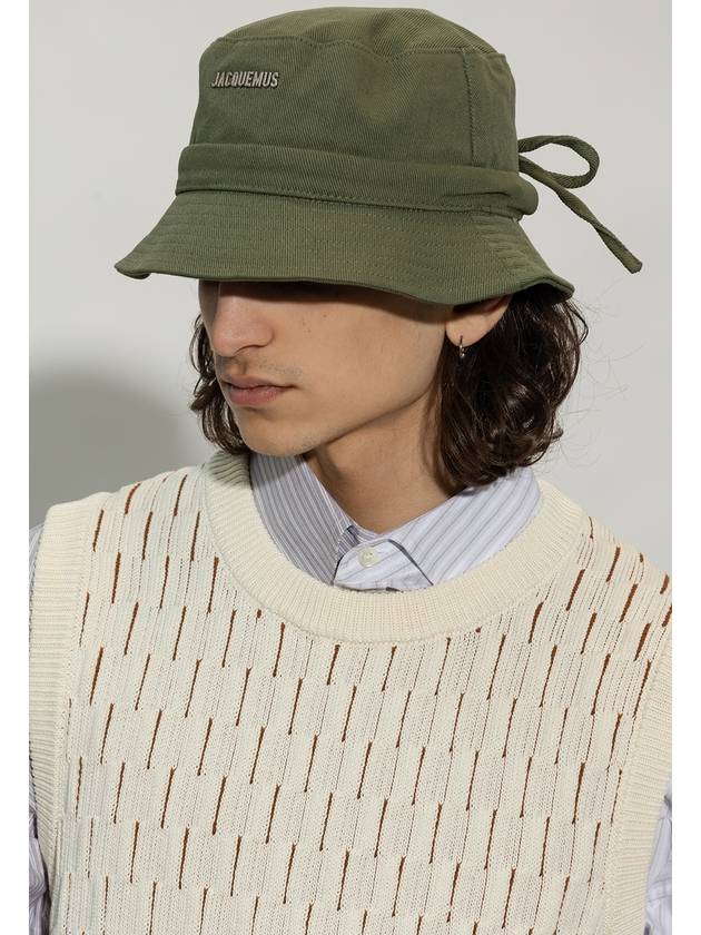 Le Bob Gajo Bucket Hat Khaki - JACQUEMUS - BALAAN 4