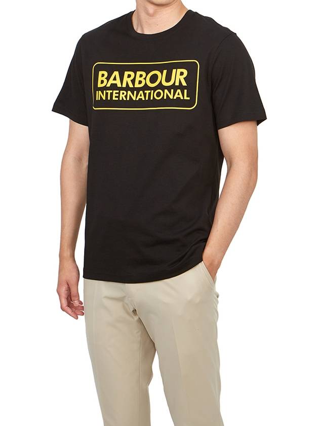 International Essential Large Logo Short Sleeve T-Shirt Black - BARBOUR - BALAAN 5