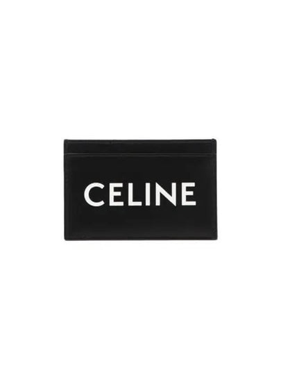 Lettering Logo Printing Card Wallet Black - CELINE - BALAAN 2