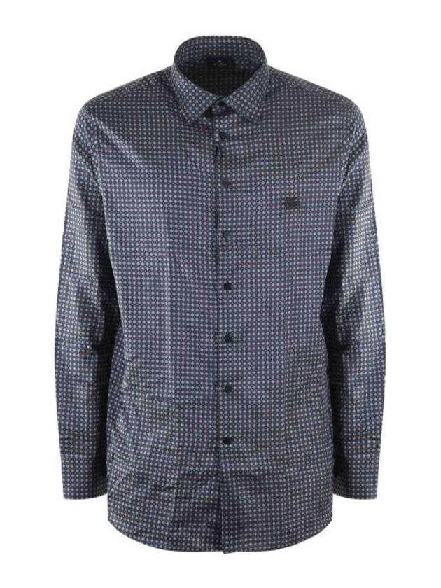 long sleeve shirt 1K5265754 200 GRIGIO SCURO BLU SCURO - ETRO - BALAAN 1