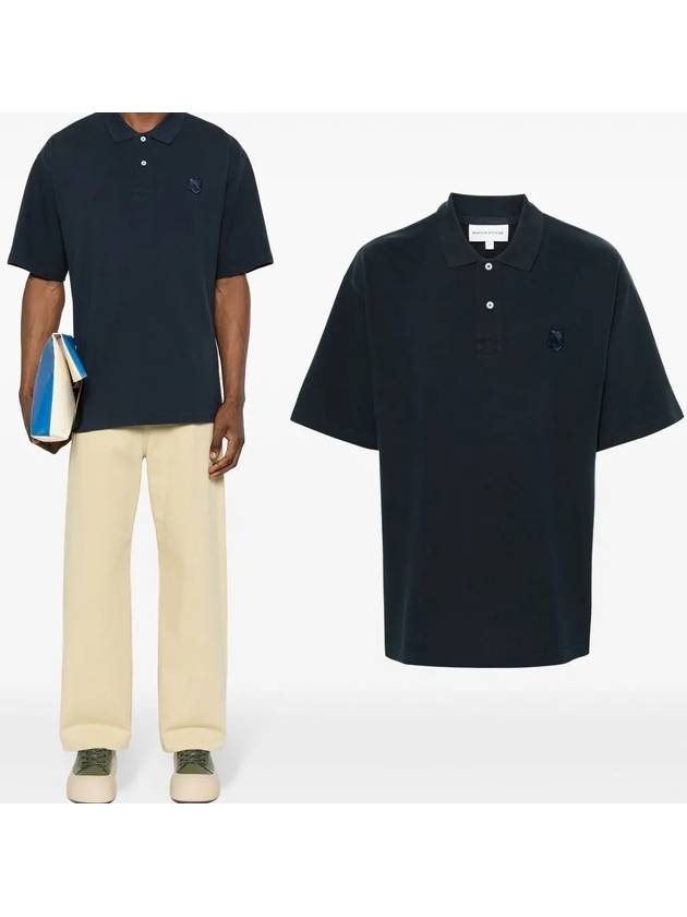 Maison Kitsune Bold Foxhead Oversized Polo Short Sleeve T Shirt MM00202 - POLO RALPH LAUREN - BALAAN 1