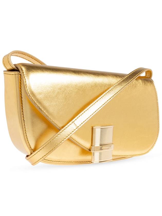 FERRAGAMO Shoulder Bag Fiamma XS, Women's, Gold - SALVATORE FERRAGAMO - BALAAN 4