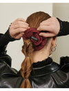 PLEATED BIG SCRUNCHIE BURGUNDY - UNMUTE - BALAAN 3