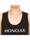 Logo Print Sleeveless Black - MONCLER - BALAAN 7