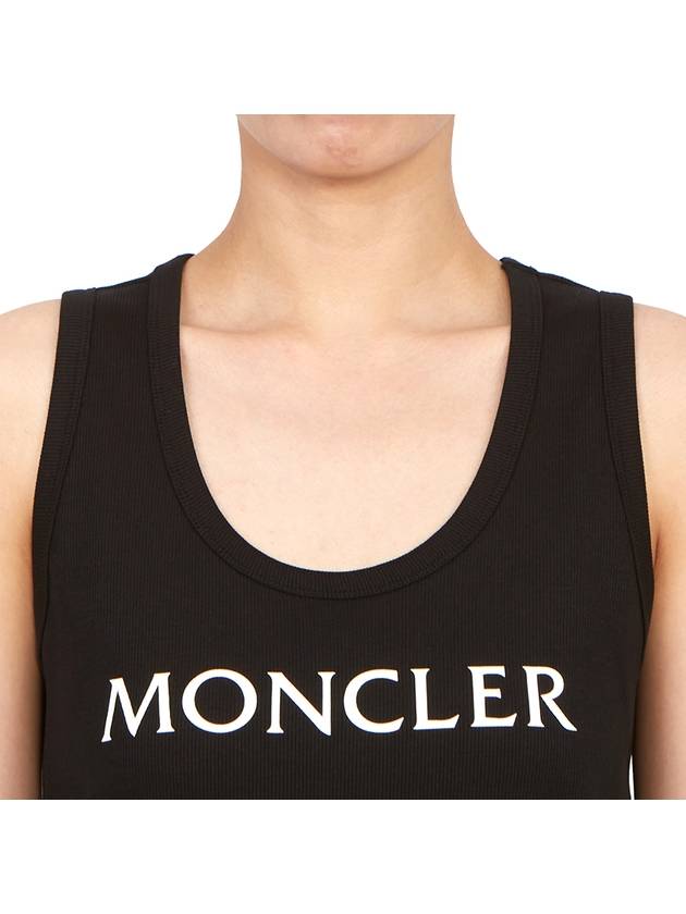 Logo Print Sleeveless Black - MONCLER - BALAAN 7