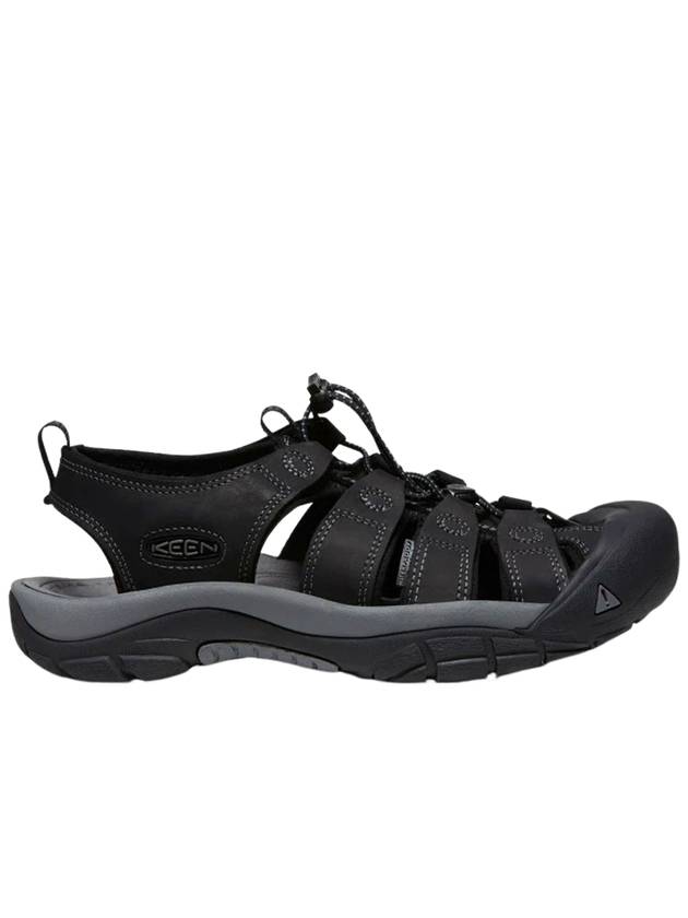 Newport Leather Sandals Black Steel Grey - KEEN - BALAAN 2