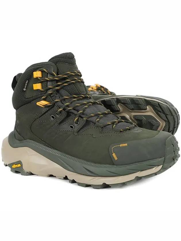 Kaha 2 Gore tex High Top Sneakers Green - HOKA ONE ONE - BALAAN 3