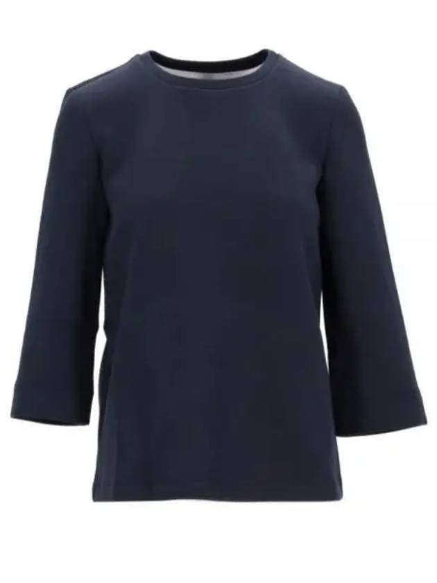 Cambra Cotton Jersey Short Sleeve T-Shirt Dark Blue - MAX MARA - BALAAN 2