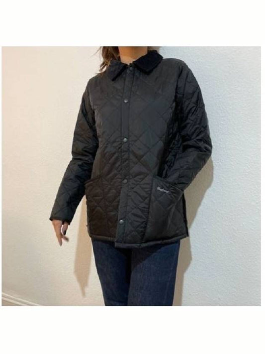 Women's Boys Riddesdale Quilted Jacket Black Jacket CQU0047 BK92 - BARBOUR - BALAAN 1