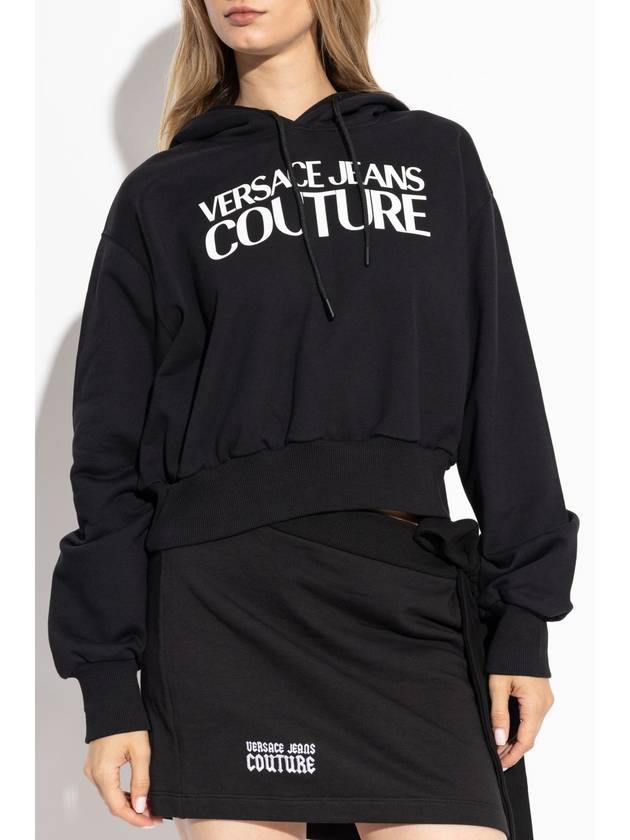 Versace Jeans Couture Sweatshirt With Logo, Women's, Black - VERSACE - BALAAN 3