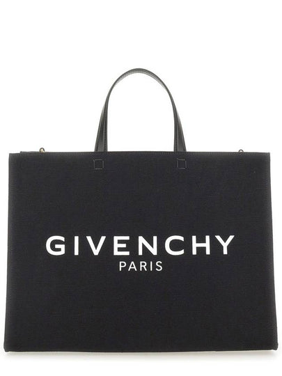 Canvas G Medium Tote Bag Black - GIVENCHY - BALAAN 2