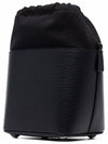 5AC Number Logo Texture Leather Bucket Bag Black - MAISON MARGIELA - BALAAN 5