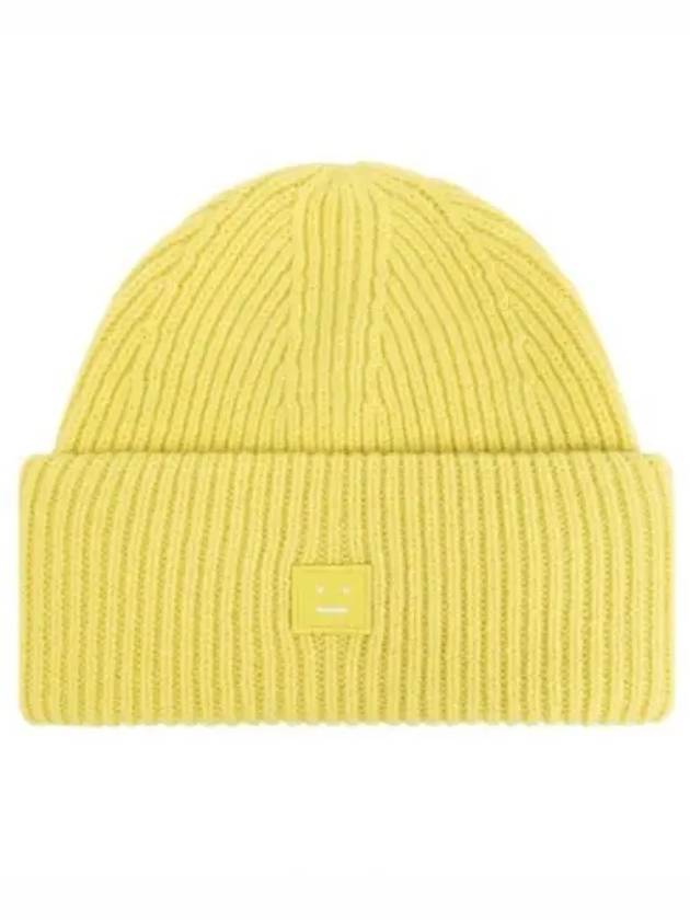 Small Face Logo Beanie Yellow - ACNE STUDIOS - BALAAN 2