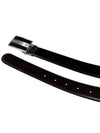 Classic Reversible Leather Belt Black - MONTBLANC - BALAAN 5