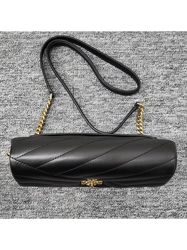 Kira Chevron Chain Long Wallet Black - TORY BURCH - BALAAN 7