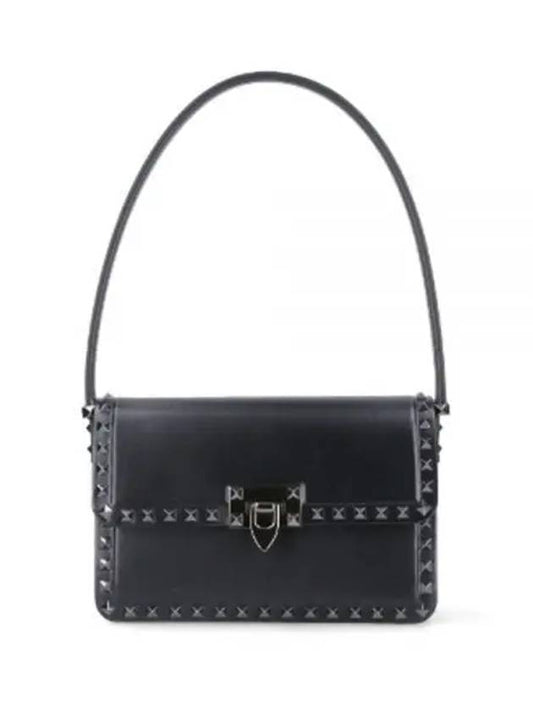 Rockstud Shoulder Bag Black - VALENTINO - BALAAN 2