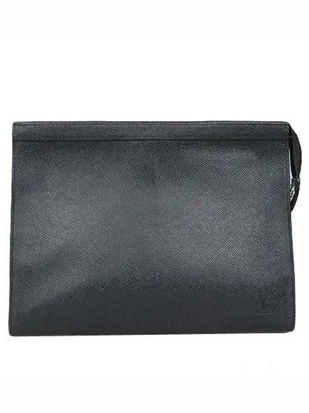 M30547 Taiga Leather Pochette Voyage MM Clutch Bag - LOUIS VUITTON - BALAAN 1