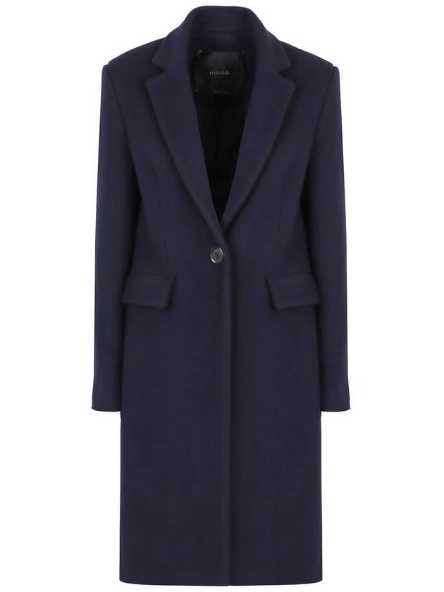 Women s Cambogia Wool Single Coat Navy - PINKO - BALAAN 2