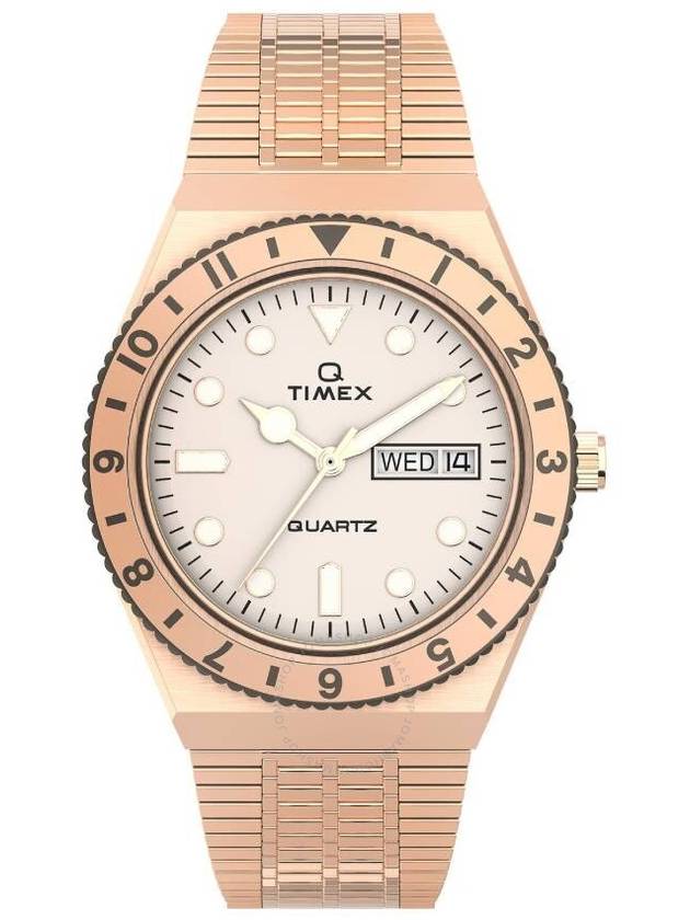 Timex Q Quartz Cream Dial Ladies Watch TW2U95700VQ - TIMEX - BALAAN 1