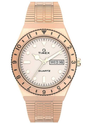 Timex Q Quartz Cream Dial Ladies Watch TW2U95700VQ - TIMEX - BALAAN 1