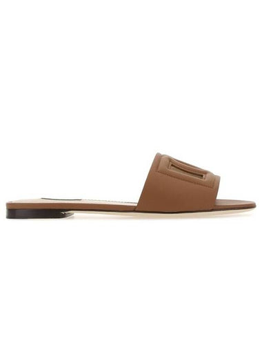 DG Logo Slippers Brown - DOLCE&GABBANA - BALAAN 1