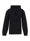 Logo Hoodie Black - SAINT LAURENT - BALAAN 2